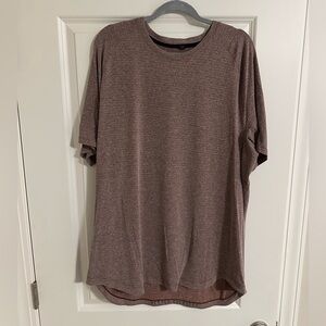 Men's Brown/red license to train lulu shirt